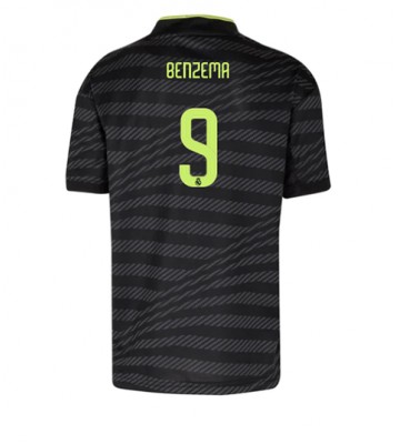 Real Madrid Karim Benzema #9 Tredjedrakt 2022-23 Kortermet